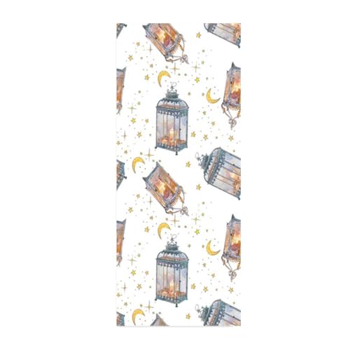 Vinilos Puertas 3D Luna Lámpara Vintage Pegatinas Decorativas de Puerta Pegatina Pared Murales Adhesivo para Puerta para Interiores Sala de Estar Dormitorio Bano Decoración del Hogar 95X215cm -MT2310