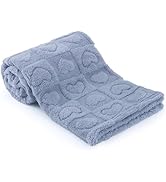 Plush Soft with Heart Checkered Baby Blanket,Fleece Infant Toddler Blankets for Girls Boys,Warm L...
