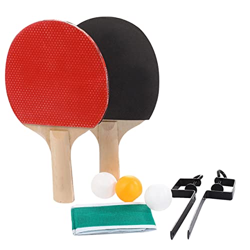 NAMOARLY Sports Table Tennis Equipment Pong Ball Training Kit Racket Rack Perfect for Boys and Girls and Adults