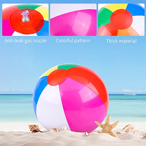 Ruodon 4 Pieces Fruit Swimming Rings With 2 Pieces Beach Ball Inflatable Pool Floats Pool Tube Toys For Beach, Swimming Pool Party Favor #TOP3