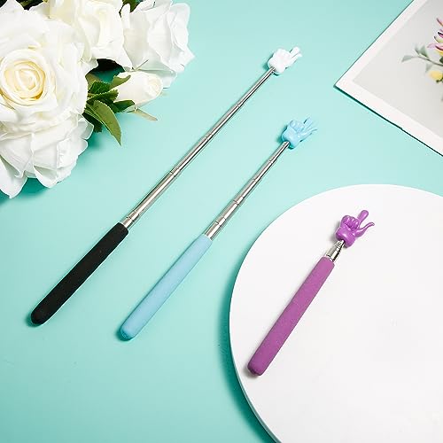 3 peças de ponteiros telescópicos para professores, mini bastão extensível à mão, ponteiro retrátil