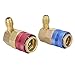 GLOGLOW Air Conditioning Components Coupler, Copper Material, Easy Install Adapter for AC Manifold Gauge Hose, Fits R134A Service Port and Automotive Applications Air Conditioning Quick