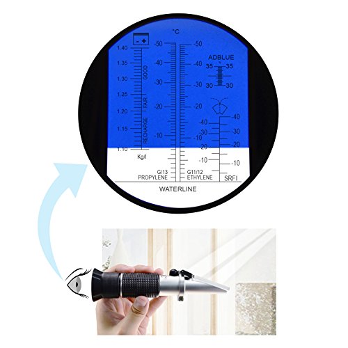 Gain Express 6-in-1 Automotive Car Refractometer ATC for Adblue/Antifreeze/Battery Acid/Windshield Fluid, Coolant Charge Specific Gravity Density Condition - Thumbnail 6