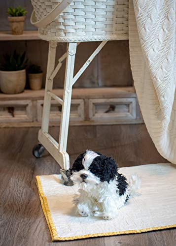 Demdaco Sitting Small Havanese Dog Black And White Children's Plush Stuffed Animal #TOP1