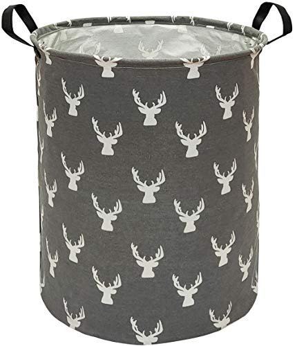 KUNRO Large Sized Storage Basket Waterproof Coating Organizer Bin Laundry Hamper for Nursery