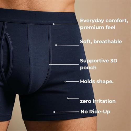 Galvin Underwear for Men, Galvin Dual Pouch Premium Boxers, Mens Moisture Wicking Breathable Underwear2