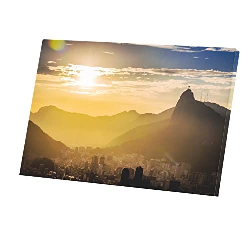 Toile Rio de Janeiro Décoration Murale Salon Soleil Levant 90x60