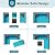 Shintenchi 6 Pieces Patio Furniture Sets Outdoor All-Weather Sectional Patio Sofa Set PE Rattan Manual Weaving Wicker Patio Conversation Set with Glass Table&Ottoman Cushion and Red Pillows, Blue