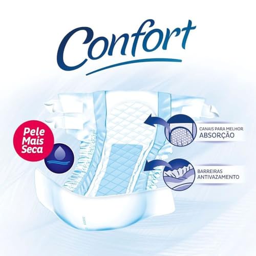 Tena Confort, Fralda Geriátrica para Incontinência Urinária, G - 8 unidades