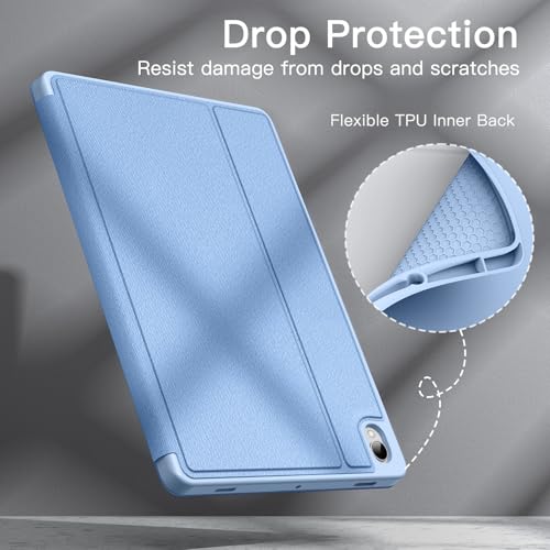 Image of JETech Cover Case for Samsung Galaxy Tab S11 with S Pen Holder, Slim Folio Stand Protective Tablet Cover, Multi-Angle Viewing, Auto Sleep /Wake (Blue)