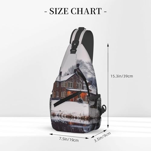 Bolsa tipo sling negra para hombre y mujer miniatura 2