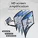 Screen Magnifier for Cell Phone, Curved Magnifying HD 3D Phone Screen Amplifier Phone Stand with Screen Enlarger Compatible with All Smartphones for Movies Videos (12 inch)