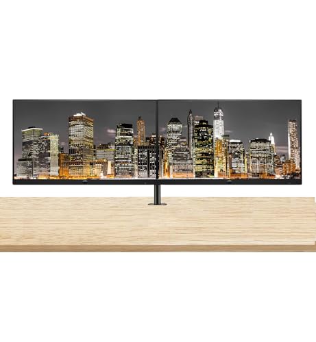 Image of HP Series 7 Pro 24-inch 724pf Full HD (1920 x 1080) LCD IPS Monitor, 2-Pack Daisy Chain, DisplayPort Bundled with Desk Mount Dual Monitor Stand