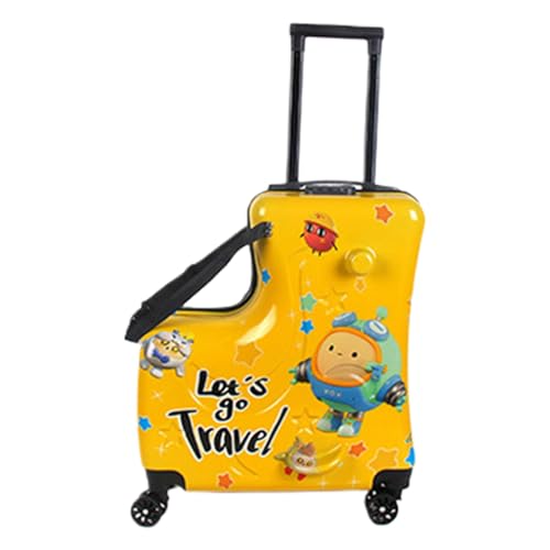 Maleta De Viaje Para Niños Con Ruedas - Equipaje De Mano Para Niños, Equipaje Con Ruedas Para Niños | Maleta Fácil De Usar Para Niños, Equipaje Giratorio Para Cochecito De Niño, Equipaje Con Ruedas Pa