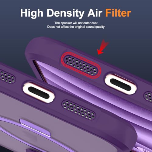 SKYLMW Compatible with iPhone 16 Pro Case with Stand,Purple by SKYLMW - Used condition - Image 8