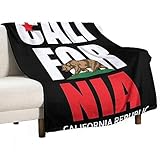 Throw Blanket - California Republic Flag Blanket Soft Flannel Throw for Bed and Couch (50'x60')