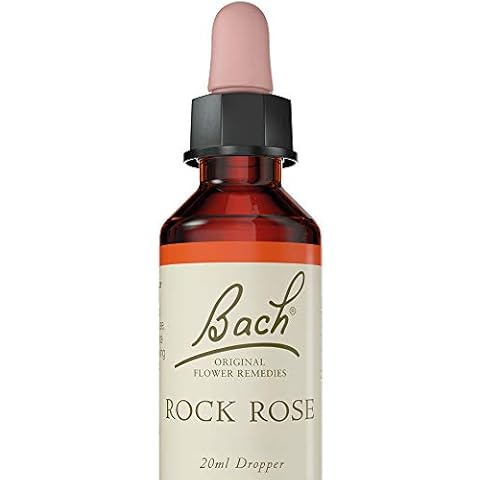 Bach Original Flower Remedy Rock Rose, Flower Essences, Vegan formula, Let me be me, An Individual and Personal Approach to Emotional Wellness, Easy to use, 1 Dropper Bottle x 20 ml Cover
