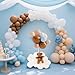 Gemscream 10 Sets 384 Pcs Bear Baby Shower Party Decorations Table Centerpieces Balloon Stand Kit, Plush Toy Animal Clouds for Birthday Wedding Bear Theme Gender Reveal Table Decorations Supplies