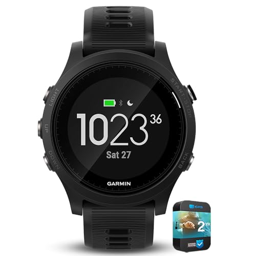 Garmin 010-N1746-00 Forerunner 935 GPS Watch, Multisport, Altimeter, Battery, Black (Renewed) Bundle with 2 YR CPS Enhanced Protection Pack