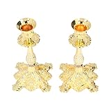 【SOPORTE DE VELAS Y APLICACIÓN AMPLIA】 Este candelabro dorado es adecuado para bodas, fiestas, celebraciones, una cena romántica a la luz de las velas en casa o en un restaurante.