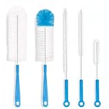 5 Stück Flaschenbürste, Himmelblau Pfeifenreiniger Flaschenbürste Lang...