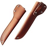 Beavorty Funda para Cuchillo de Cuero Resistente al Desgaste, Tamaño Compacto, Protectora Reutilizable para Cocina y Uso Exterior, Accesorio Portátil para Cuchillos de Chef Color Aleatorio