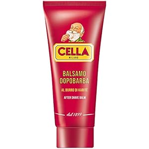 Cella MILANO, Aftershave Balm with Shea Butter and Almond Oil, Soothes & Conditions, Alcohol Free, Great for Sensitive Skin Too, Made in Italy