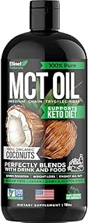 MCT Oil Keto Supplement - 100% C8 & C10 from Non-GMO Coconut