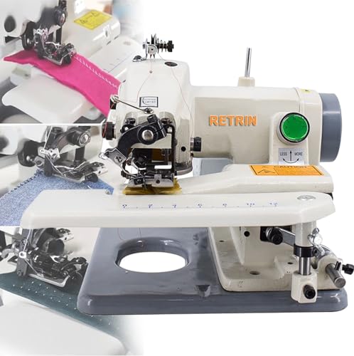 Máquina De Coser Puntada Invisible Portátil,Máquina De Coser Dobladillos Costura Sin Costura 1200 Puntadas Por Minuto,Longitud De Puntada 3 a 8 Mm,Para PUños,Dobladillos De Vestidos