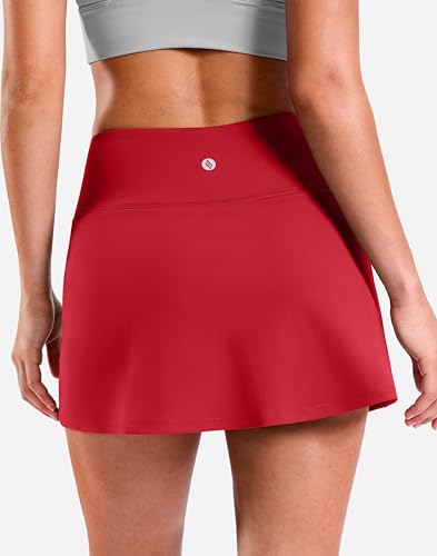 Image of SANTINY 13.5 inch /15 inch Skorts for Women with 2 Pockets High Waisted A Line Casual Pickleball Golf Skort Athletic Tennis Skirt