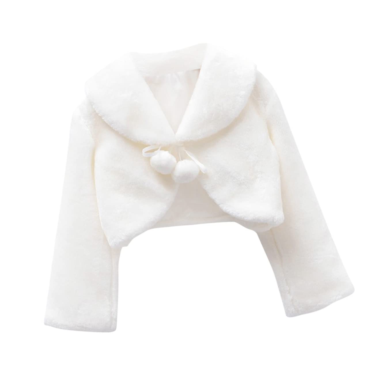 COLLBATH 2 Piezas Tippet de Invierno de los niños de Las Flores Vestido de Navidad de Las niñas Vestido Hombro Capa niño niños de Las Flores Tippet Hermosa de de Flores