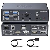 TJCXELE Displaylink Docking Station 3 Monitors with HDMI DP,19-in-1 USB C Laptop Docking Station Triple Display 4K 60Hz with PD 100W,10bps USBC/A Ethernet/Card Readers/Audio for M1 M2 M3/Mac&Windows