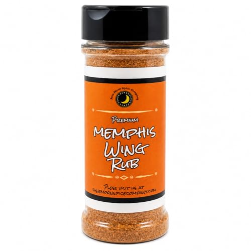 Memphis Dry Chicken Wing Rub Seasoning | Small Batch | Sweet & Smoky Southern-Style BBQ Seasoning! | Crafted in Small Batches by June Moon Spice Company