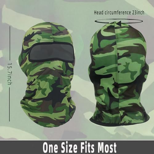 Ezovino 4 Pack Balaclava Ski Face Mask for Men Women,Cooling Neck Gaiter Full Head Mask Face Cover