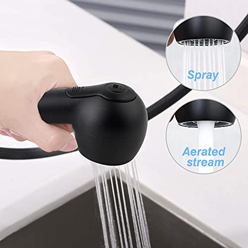 2 Function Kitchen Sink Faucet Pull Out Sprayer Head Replacement, Kitchen Sink Pull Down Faucet Head Replacement Pull Out Sprayer Head-Oil Rubbed Bronze #TOP3