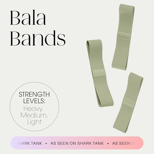 Image of Bala Bands Resistance Bands, Non-Slip Fabric Exercise Bands | Non-Slip Ankle, Legs, Glutes & Booty Bands, Women & Men - Loop Workout Bands for Yoga, Pilates & Strength Training
