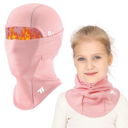 AYPOW Kinder Sturmhaube Winter Winddicht Balaclava Skimaske, Thermo Fleece Warm Schlupfmütze Gesichtsmaske Sturmmaske kinder für Jungen Mädchen 6-12 Outdoor Sports Radfahren Fahrrad Snowboard