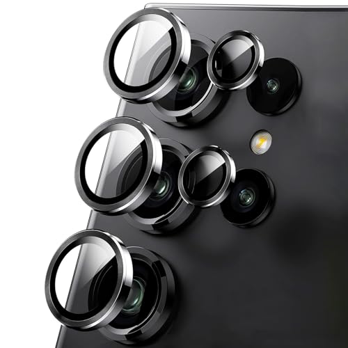 AFENGBOX 2 Pack Camera Lens Protector for Samsung Galaxy S22 Ultra 5G,9H Tempered Glass Ultra HD Anti Scratch Camera Cover Accessories for Galaxy S22 Ultra,Black