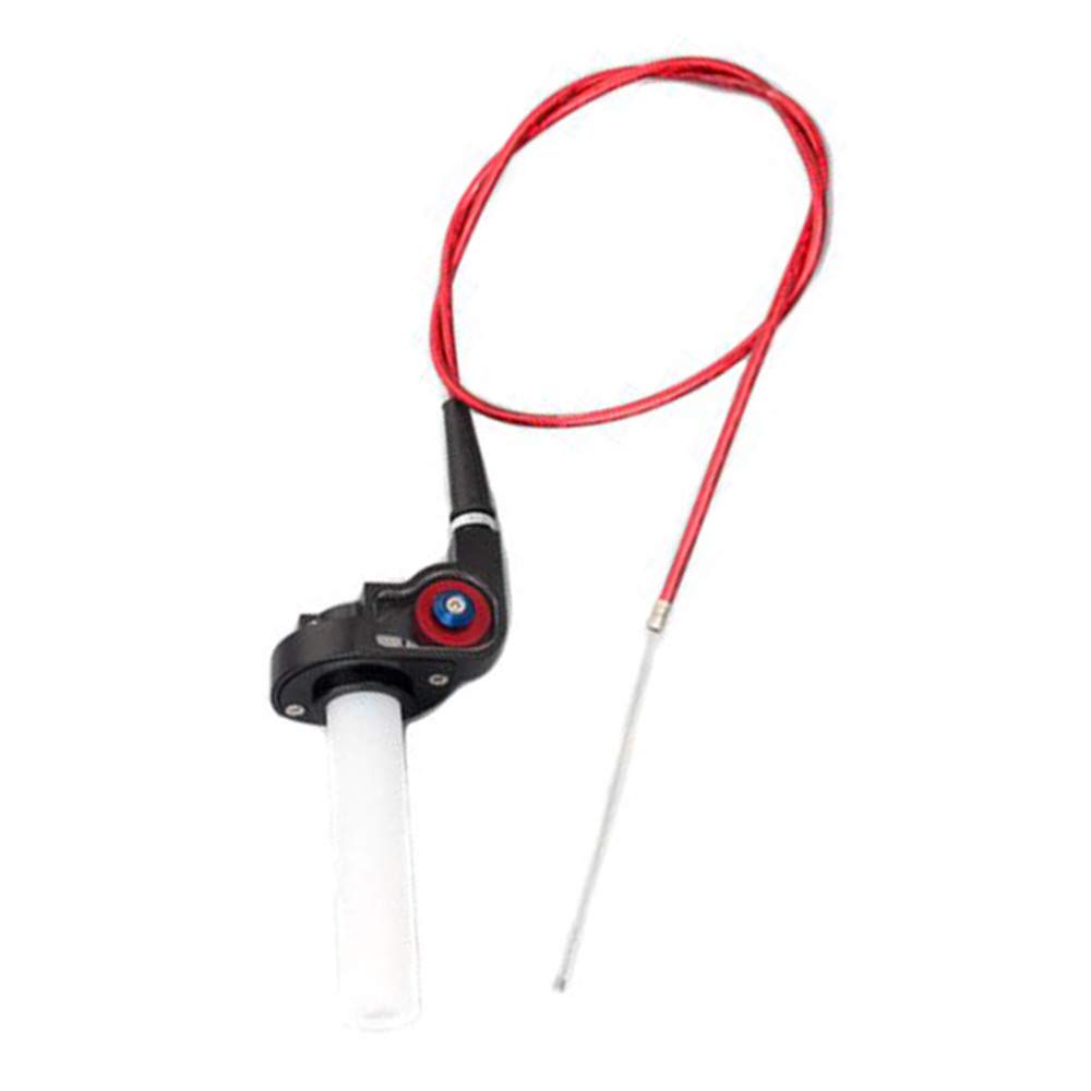 Cavo per manubrio da 7/8 pollici, maniglia per il gas Quick Turn Twist, in lega di alluminio, comando gas rapido, pezzo di ricambio per 50-250 CC ATV, Quad Pit Dirt Bike (rosso)
