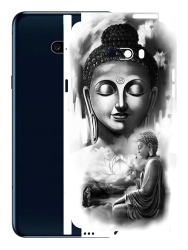 Image of AtOdds - Full Body Back Screen Guard Protector Film - Lamination Wrap Skin Sticker Compatible with LG G8X ThinQ | Scratchproof Matte Finish (Buddha)