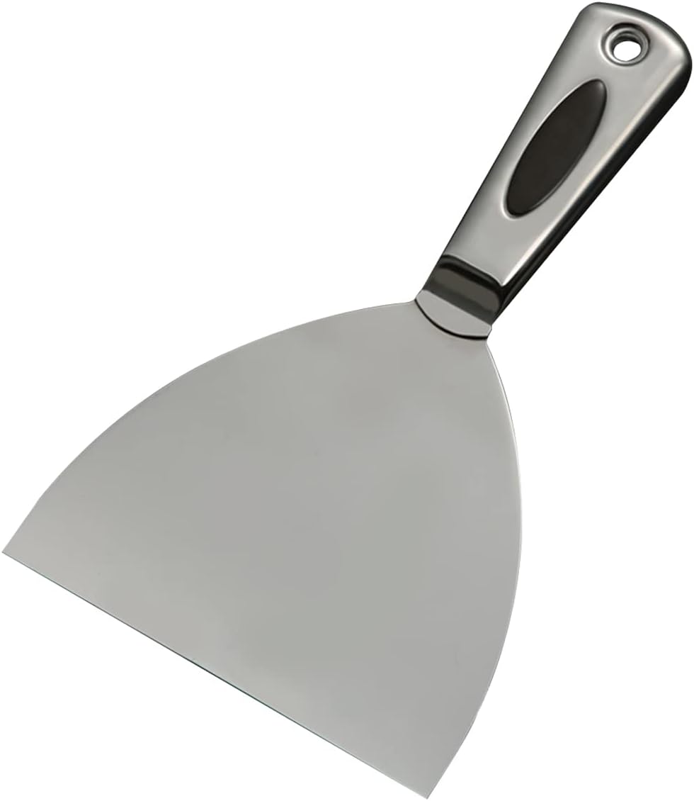 Putty Scrapers Knife,Putty Knife Stainless Steel Made Ergonomic Comfort Handle - Perfect for Drywall Spackle, Taping, Scraping Paint,3 inch (Size : 5 inch)