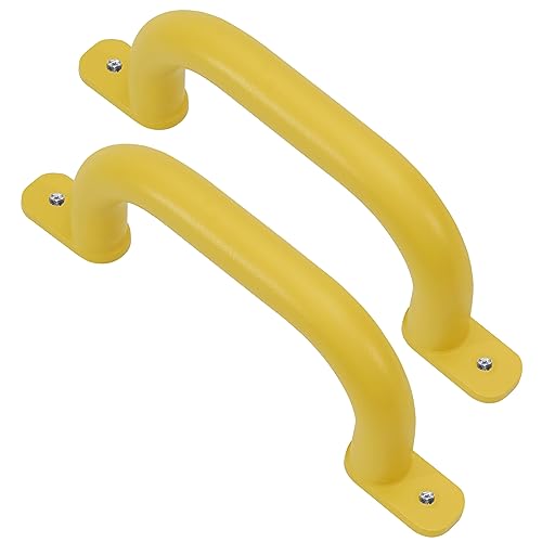 Purife 10'' Yellow Playground Handles Safety Grab Bar Indoor & Outdoor 2pcs