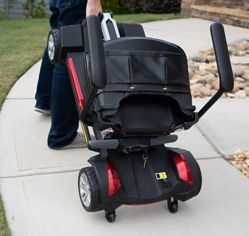 Miniatura 7 de Golden Technologies Buzzaround - Patinete de movilidad con batería de litio plegable (rojo)