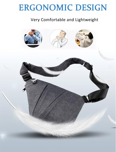 ZUEVI Anti Theft Travel Sling Bag for Women/Men - Fashion Crossbody Purse for Casual Traveling4