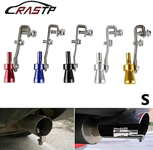 Rura wydechowa Sound Booster gwizdek XL – Turbo Whistle do samochodu i motocykla | Fake V8 turbosprężarka Sound Tuning | Łatwy montaż (czarny, L)