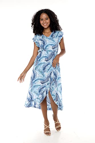 Image of Hawaii Hangover Family Matching Hawaiian Clothes, Simply Blue Leaves | Family matching Hawaiian outfits, Simply Blue Leaves, lightweight rayon, machine washable, tropical leaf print, luaus