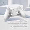 WeChip [No Drift] GuliKit KK3 Max Bluetooth Controller, Kingkong 3 Max Wireless Controller for Switch/Switch OLED, Hall Effect Joystick/Triggers, Maglev/Rotor/HD Vibration, Hyperlink Adapter (White)