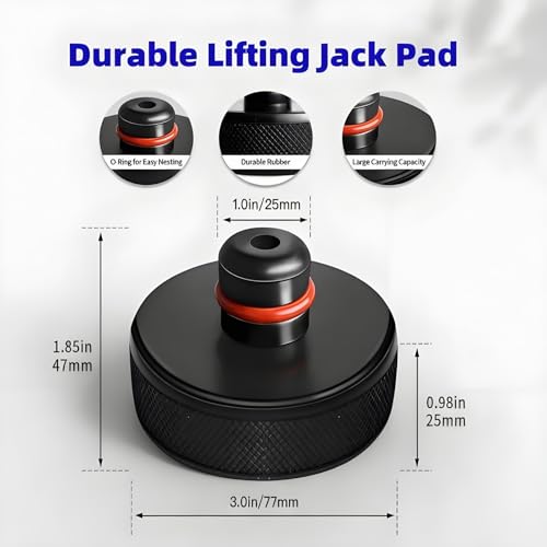 Image of Chirano Lifting Jack Pads Compatible with Tesla Model 3 /S /X /Y /Y Juniper, 4 Pucks with a Storage Case, Accessories for Tesla Vehicles 2013 to 2026