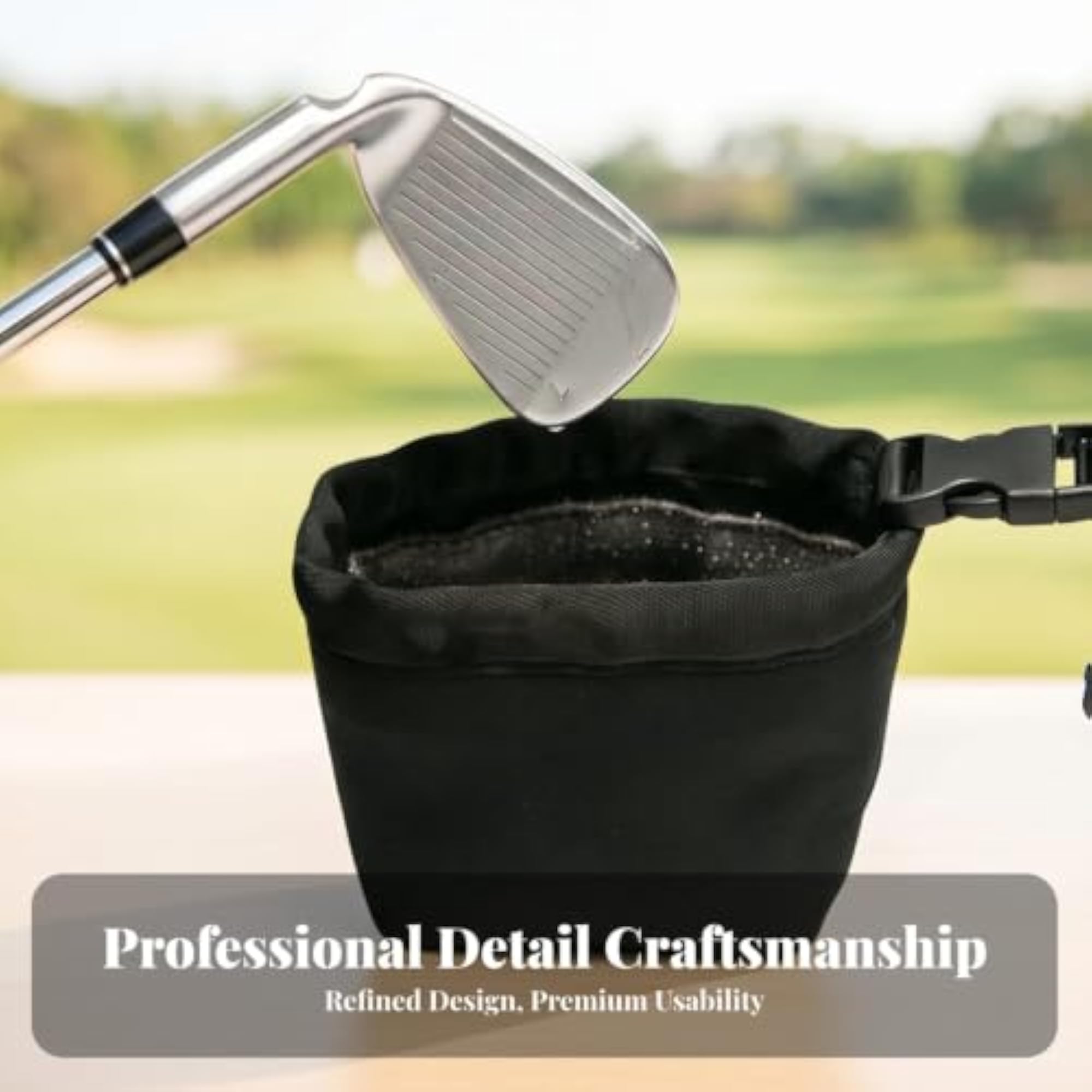 Open-Top Golf Club Cleaning Pouch