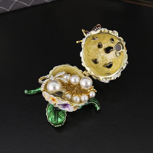 Boîte à bijoux papillon émaillé le cadeau artisanal idéal